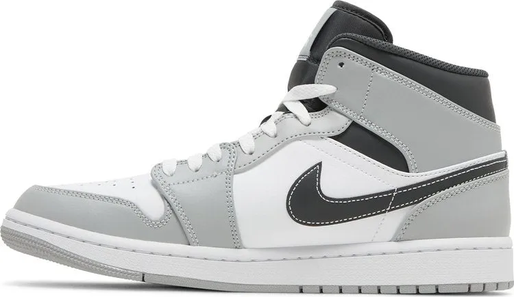 Air Jordan 1 Mid Light Smoke Gray Sneakers