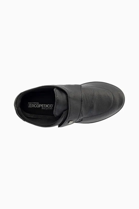 ARCOPEDICO Repovesi Black Ladies Velcro Shoe