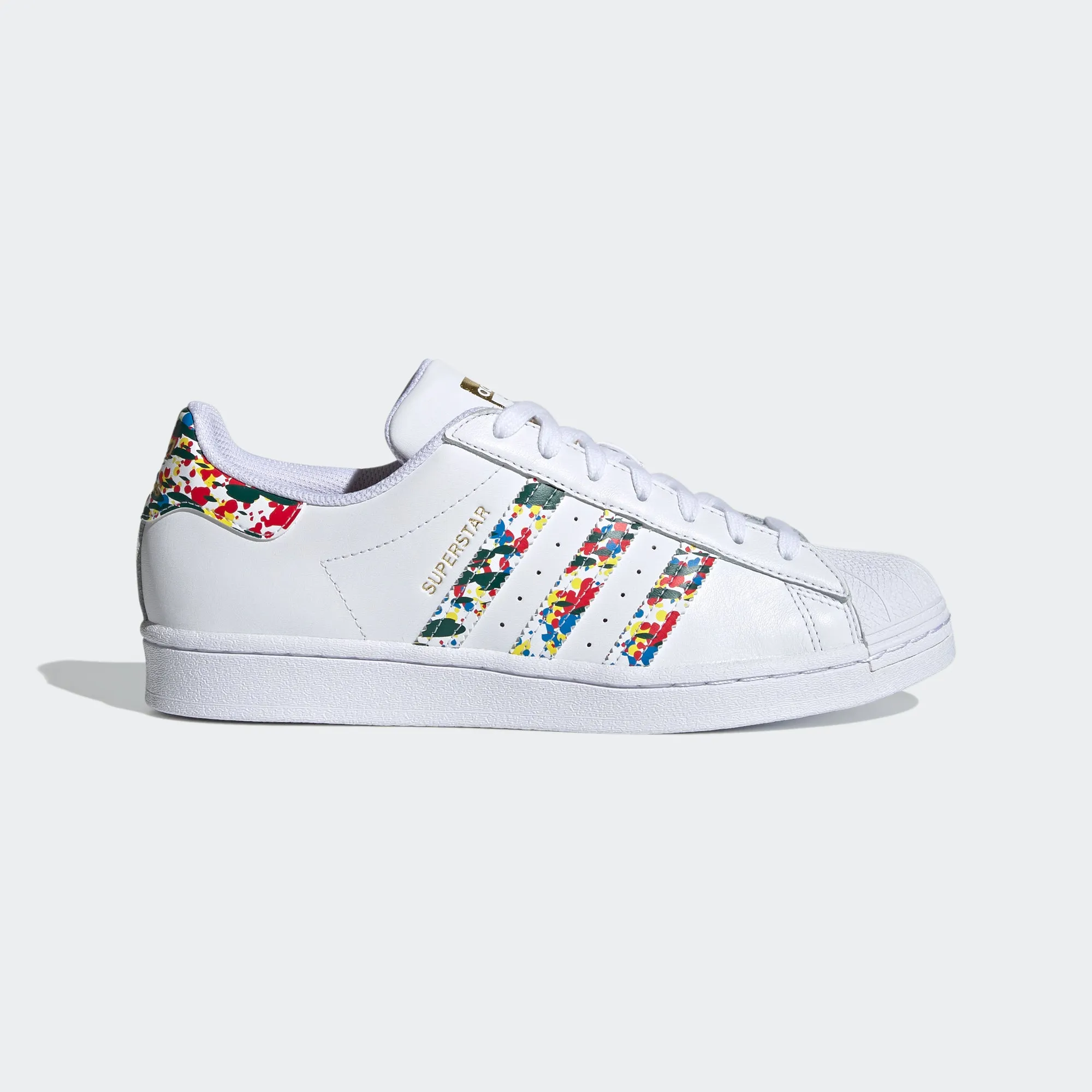 Men's adidas Originals Superstar Shoes White Splatter