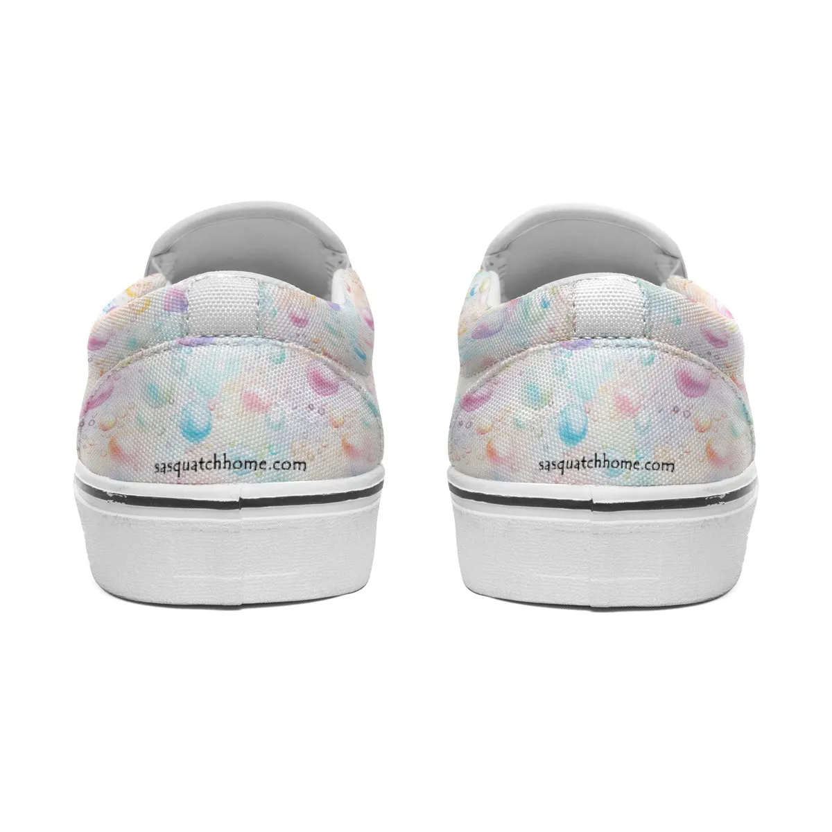 Shesquatch Bubbles, Women's Slip On Sneakers, bigfoot, sasquatch